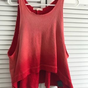 Truly Madly Deeply- Red ombre tank